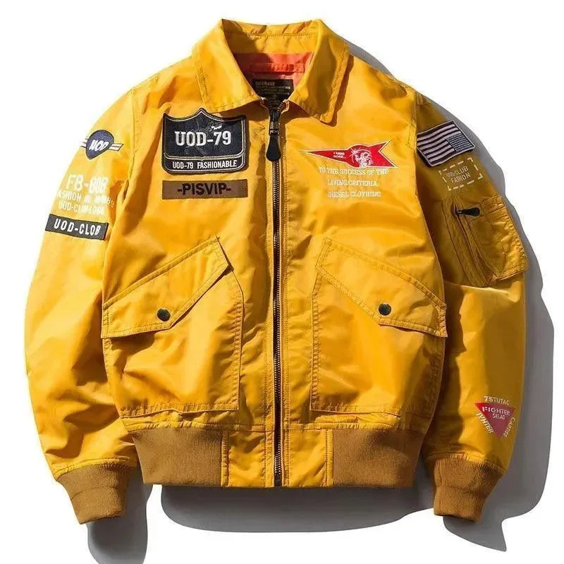 Celebrity Style To The Moon Military Bomber Jacket