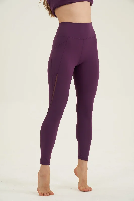 Relaxed Dresses X BY GOTTEX LONG MESH LEGGING IN PURPLE