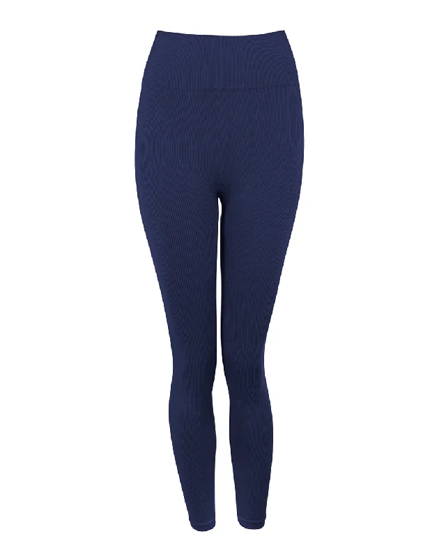 Weekend Comfort AWAKEN Ribbed Leggings | Eclipse