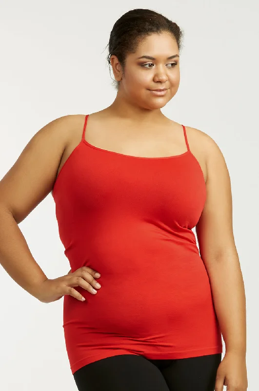 Comfortable Looks SOFRA LADIES POLY CAMISOLE PLUS SIZE (CM900X)