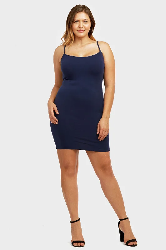 Customized Version SOFRA LADIES LONG POLY CAMISOLE PLUS SIZE (CM901X)