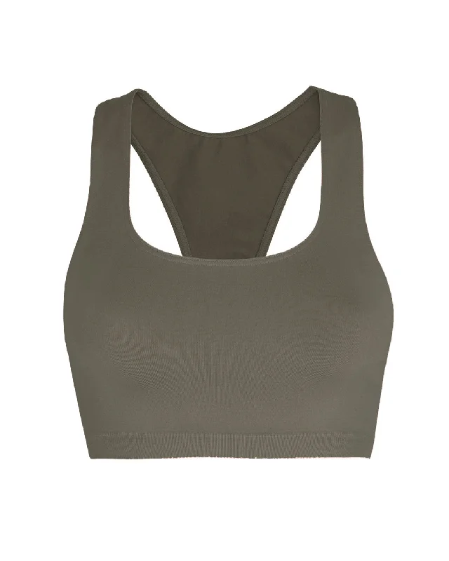 Cozy Chic Trends ELATED Bra Top | Muddy Grey