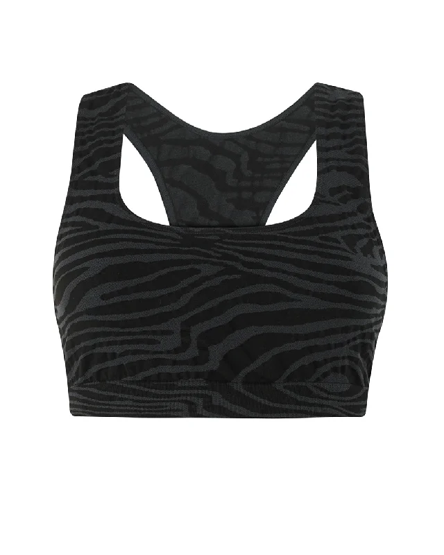 Cozy Essentials ELATED Bra Top | Zebra Jacquard