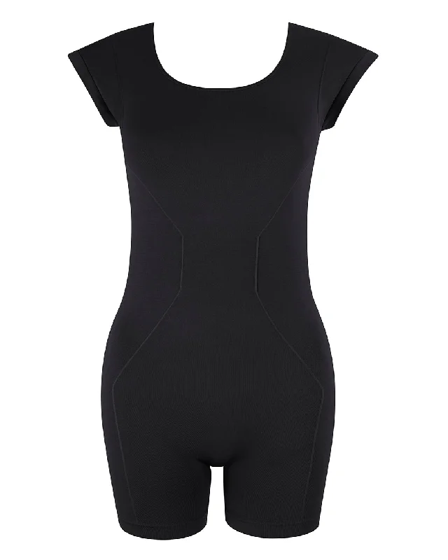 Noble Temperament EUPHORIC Shorts Unitard | Black
