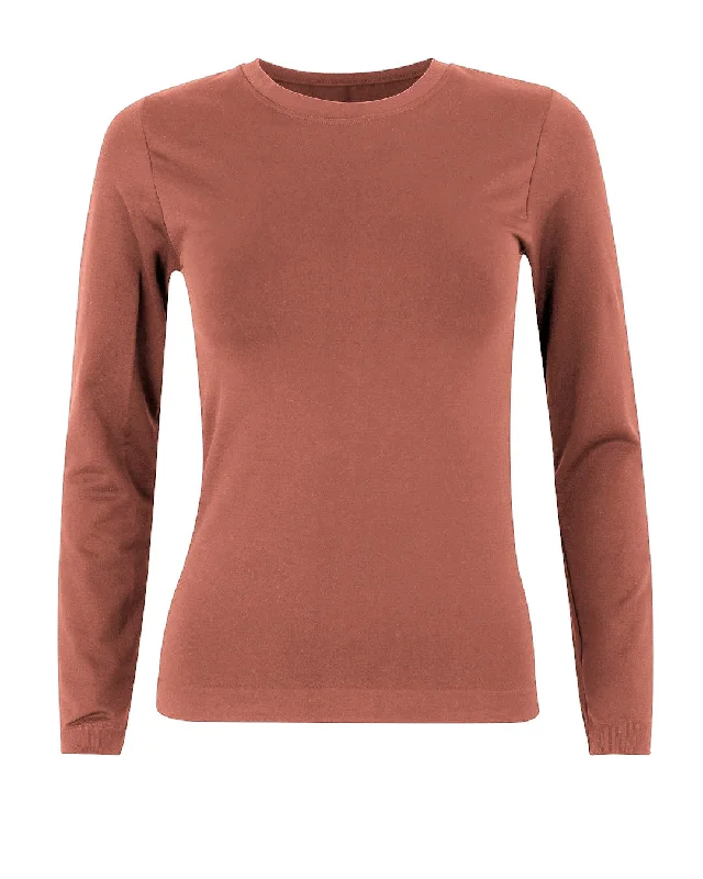 Youthful Vitality GRACIOUS Long Sleeve Top | Rusty Pink