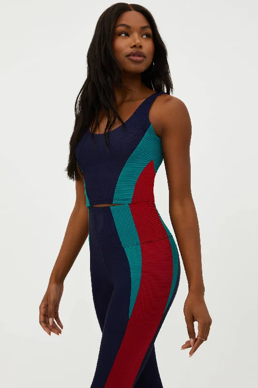 High-end Wear Grayson Top Ultramarine Colorblock