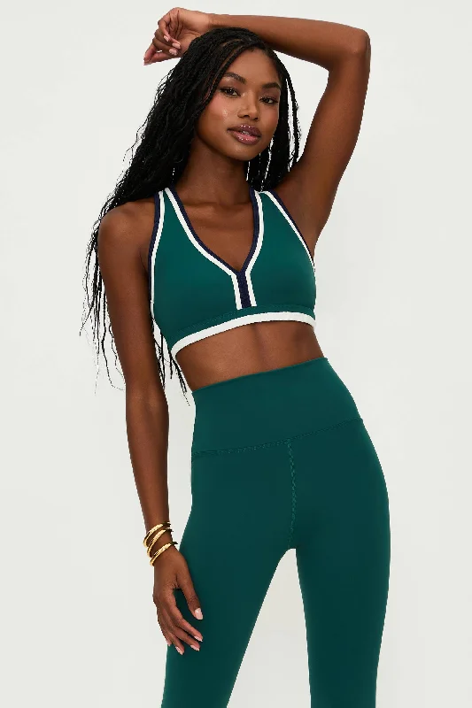 Classic Series Ida Top Pine Green Colorblock