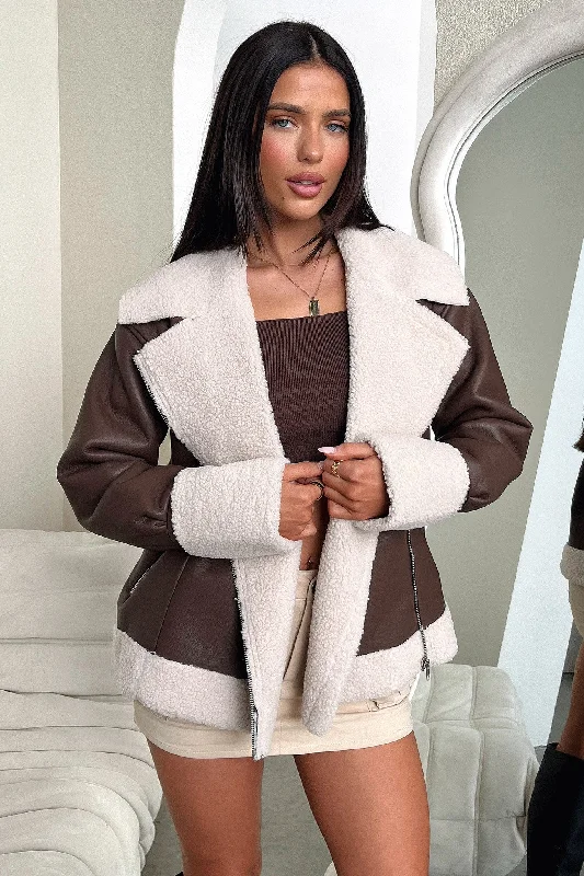 Cozy Chic Trends Kobie Jacket - Brown