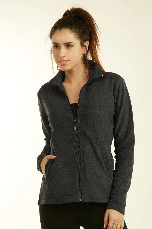 Urban Sense SOFRA LADIES POLAR FLEECE JACKET (LPF200_CHARCOAL)