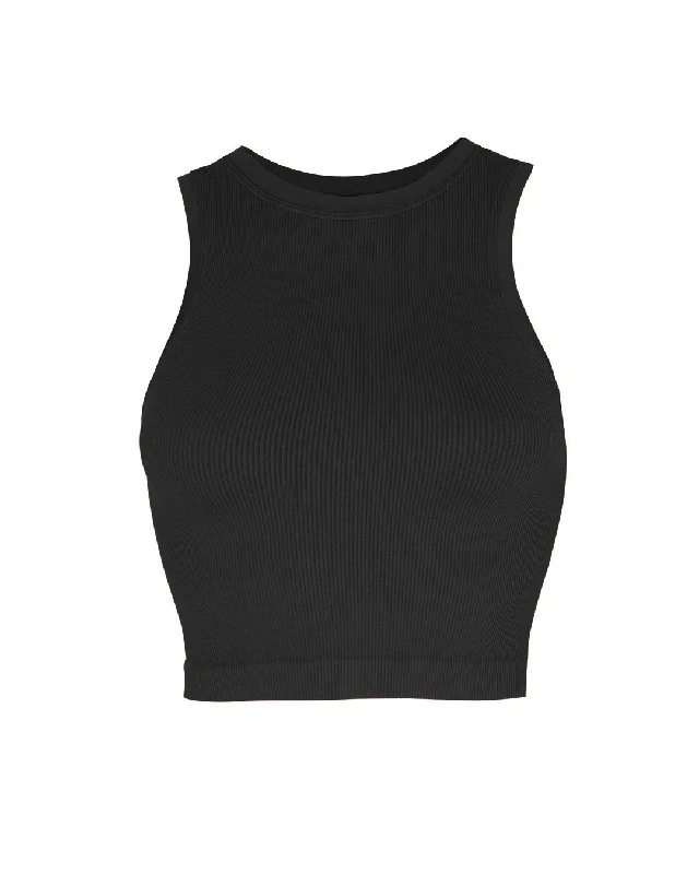 Design Must-have LUMINOUS Ribbed Vest | Black
