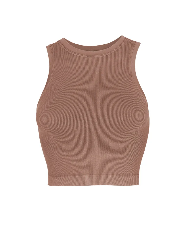 Breezy Comfort LUMINOUS Ribbed Vest | Rusty Pink