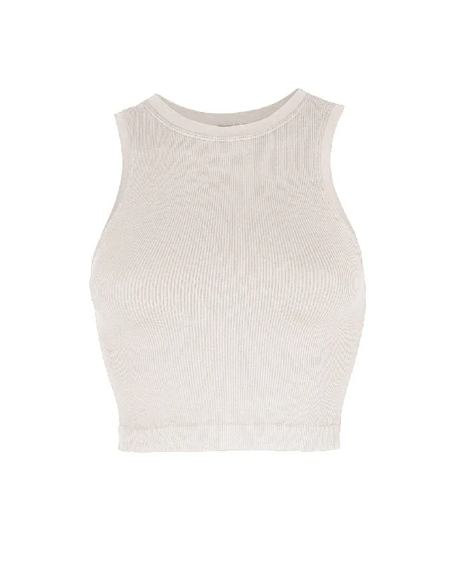 Soft Casuals LUMINOUS Ribbed Vest | Taupe