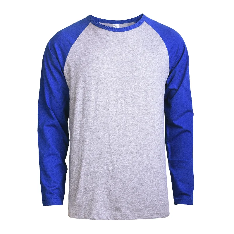 Relaxed Fits TOP PRO MEN'S LONG SLEEVE BASEBALL TEE (MBT002_RB/H.GR)