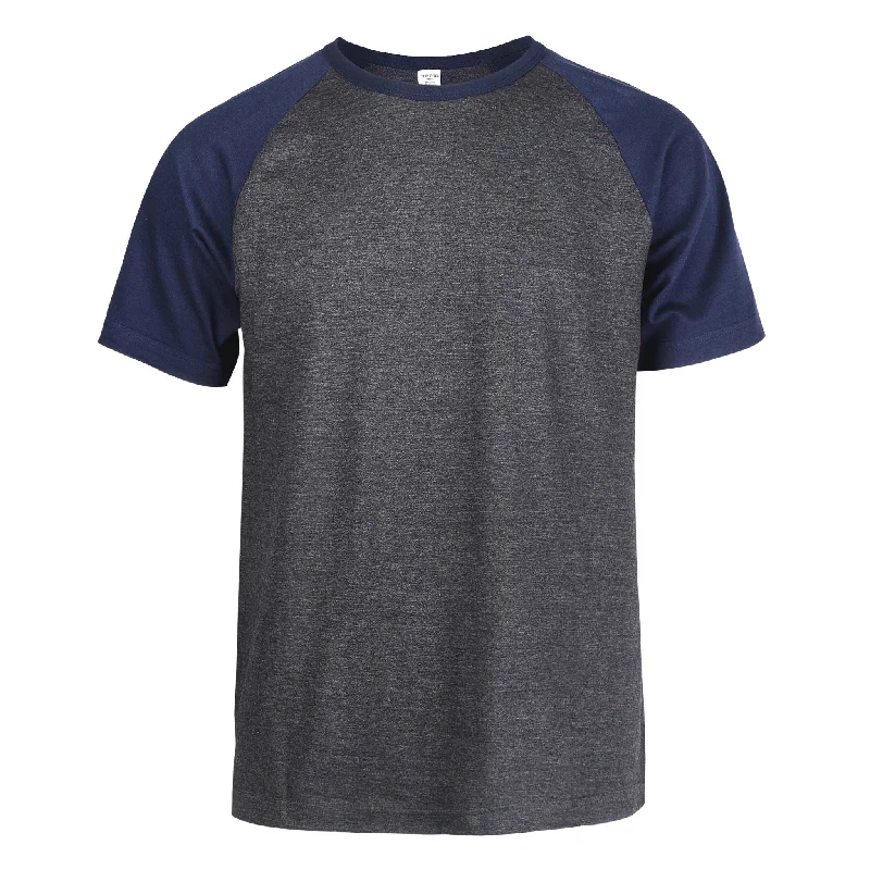 Casual And Versatile TOP PRO MEN'S SHORT SLEEVE BASEBALL TEE (MBT003_NV/C.GR)