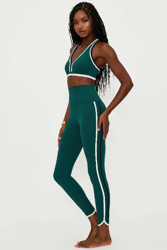 Street Fashion Nella Legging Pine Green Colorblock