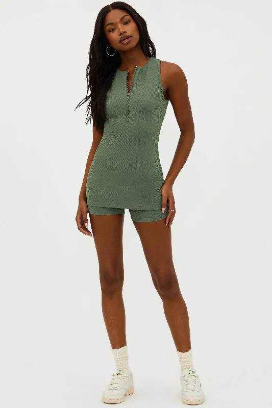 Avant-garde Design Olina Romper Queen Palm Waffle