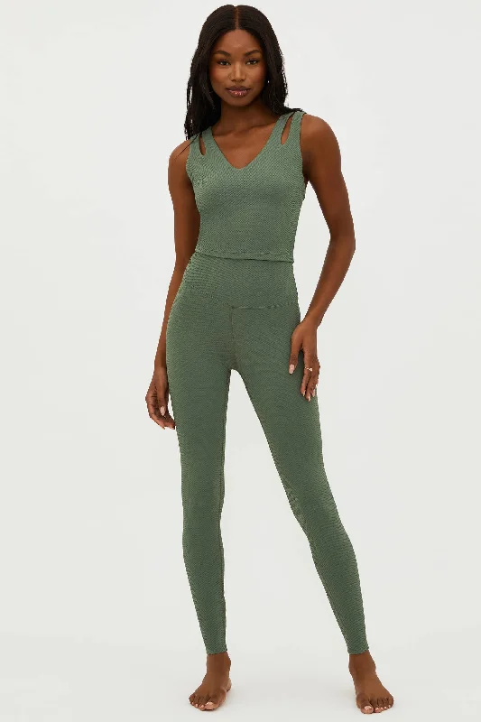 Sports And Leisure Piper Legging Queen Palm Waffle