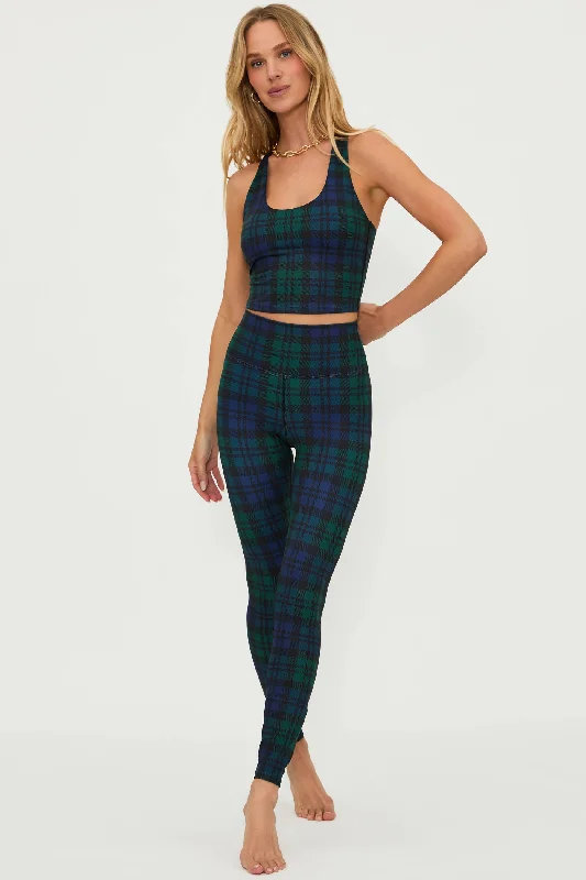 Hooded design Piper Legging Wintergreen Plaid