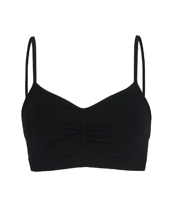 Fashion Elements POISE Bra Top | Black