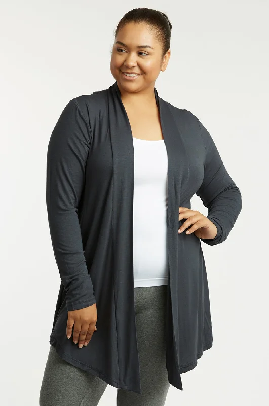 Denim Design SOFRA LADIES RAYON CARDIGAN PLUS SIZE (RC001X)