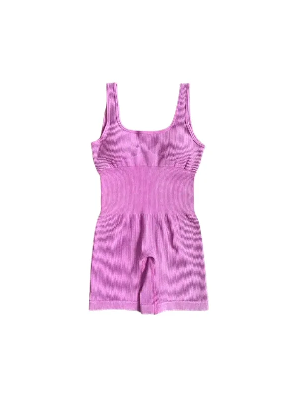 Elegant And Elegant Ribbed Slate Romper