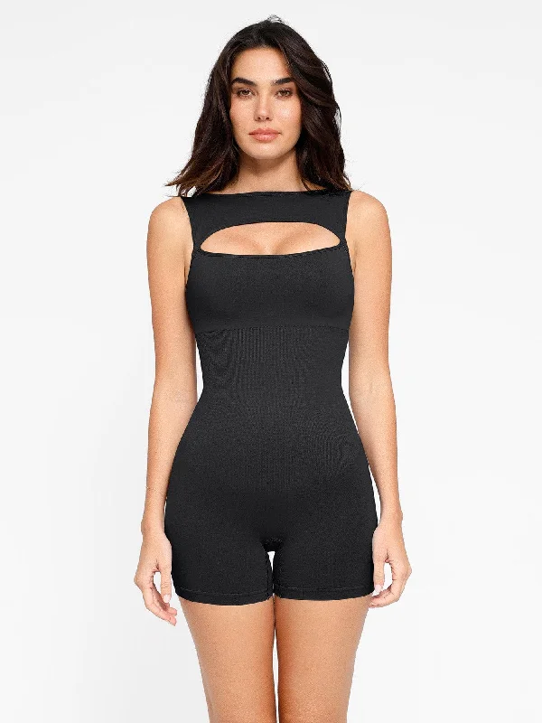 Relaxed Weekend Wear The Shapewear Romper Seamless Tummy Control Cut-Out