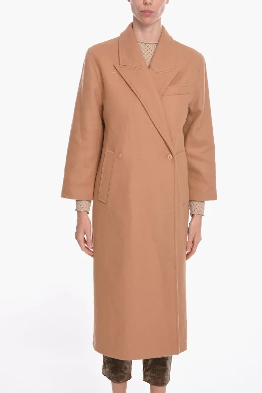 Sports Design Aeron Double Breasted ISLA Coat with Peak Lapel