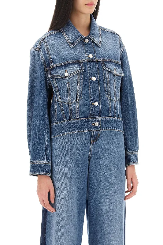 Exquisite Details Alexander Mcqueen Denim Cocoon Jacket
