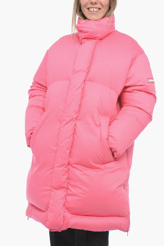 Elegant Dressing Ambush Nylon Oversized Down Jacket with Flush Pockets