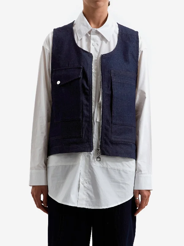 Cozy Fit ARCS Rise Gilet - Denim