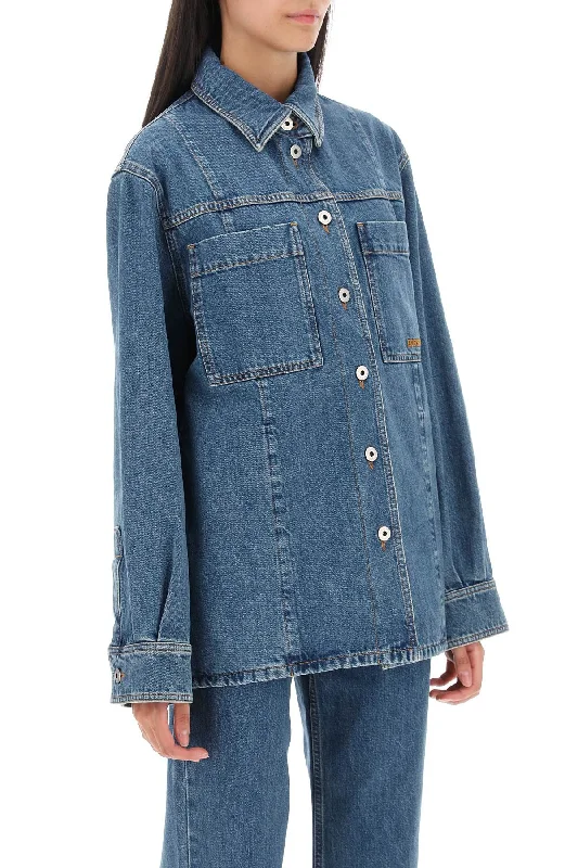 Urban Comfort Burberry 'bensen' Denim Overshirt