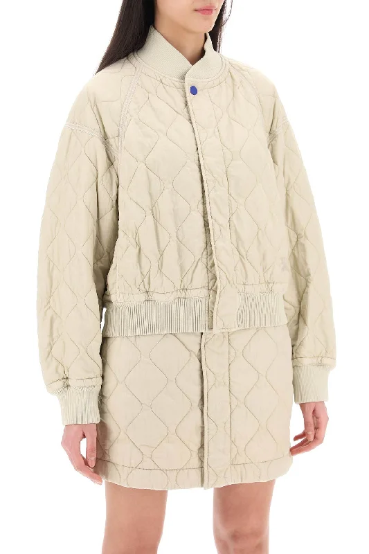 Luxury Classic Burberry Quilted Bomber Jacket