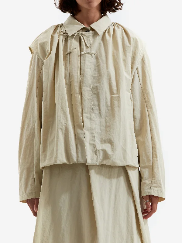 Warm Comfort epingler Shirring Outshirts - Cream