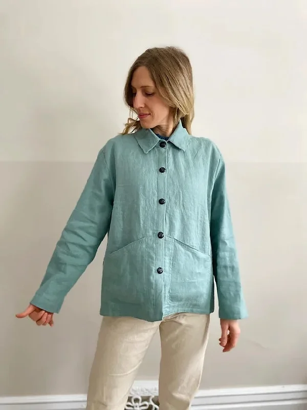 Fashionable Inner Wear French Navy Portmanteau Shacket