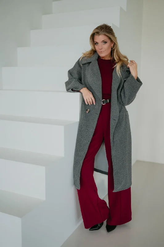Elegant Fit Gamberi coat I Grey