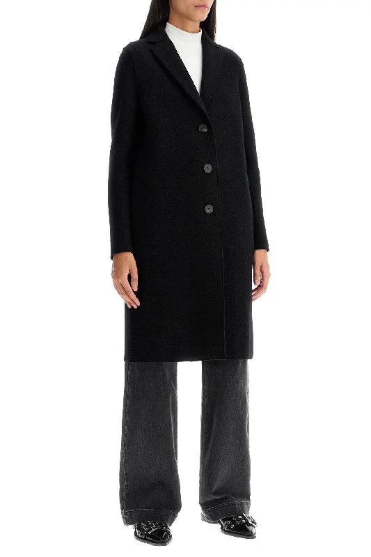 Cozy Lounge Wear Harris Wharf London Single-Breasted Wool Coat In Boiled