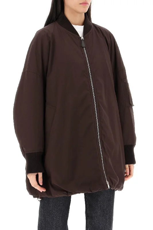 Effortless Looks Jil Sander Down-Padded Maxi Bomber Jacket