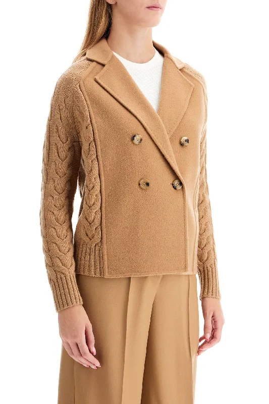 Cozy Essentials Wear Max Mara 'micio' Double-Breasted Jacket With