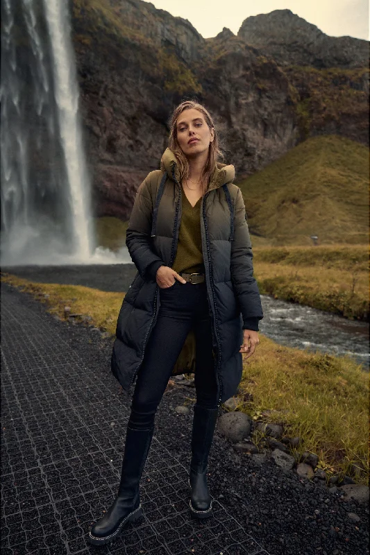 Youthful Street Fashion MMNova Dip Dye Down Coat