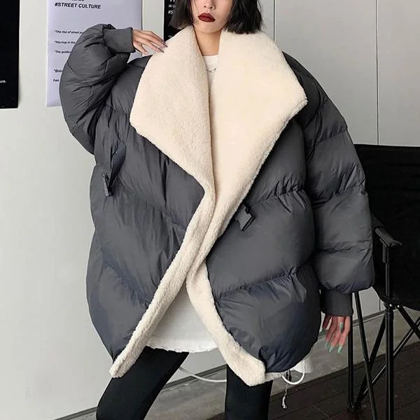 Unique Prints New Women Plus Size Pocket Pleated Goddess Fan 2020 Winter Minority Casual Parka Coat Unique Prints New Women Plus Size Pocket Pleated Goddess Fan 2020 Winter Minority Casual Parka Coat