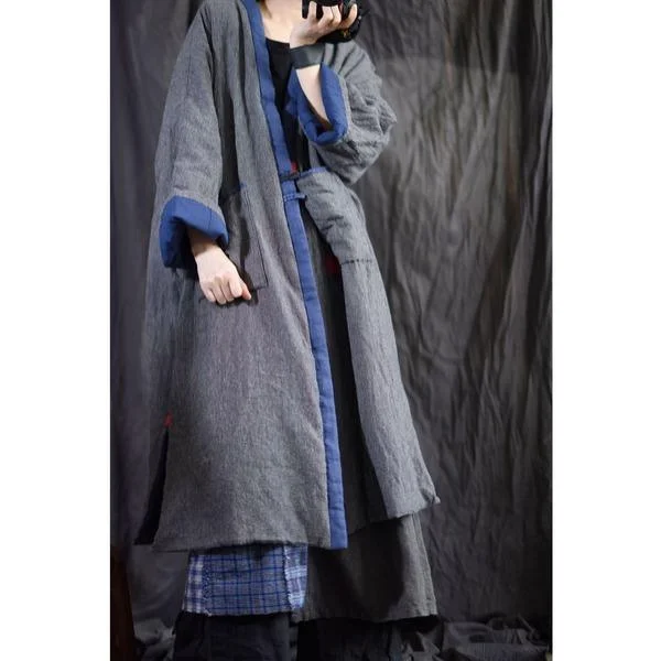 Urban Style Omychic 2020 Vintage Autumn Spring Topcoat Ladies Long Overcoat