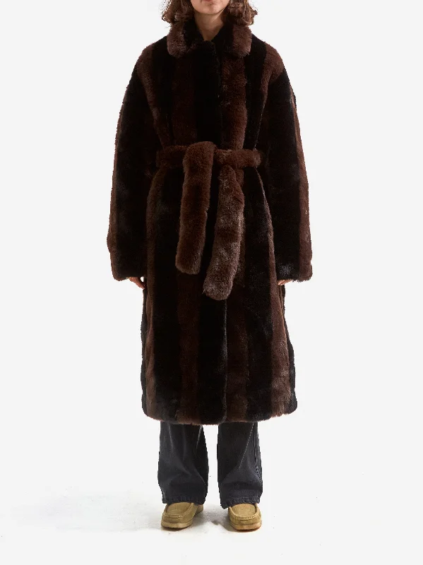 Lounge Chic OperaSPORT Estellee Coat - Fondue