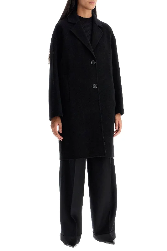 European And American Style Pinko Double Wool Coat With Screwdriver Design