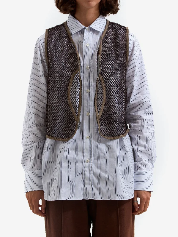Cozy Vibes s.k. manor hill Trapper Vest - Brown Mesh