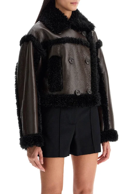Moisture wicking Stand Studio 'cropped Faux Leather Jacket Kristy