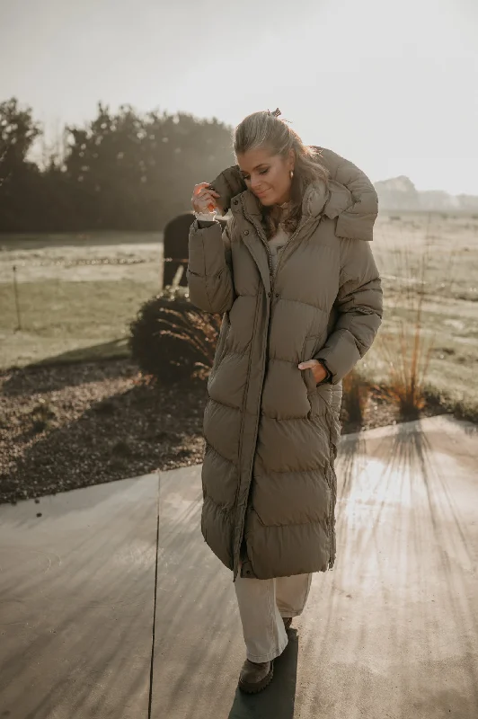 Warm And Comfortable Statua coat I Khaki