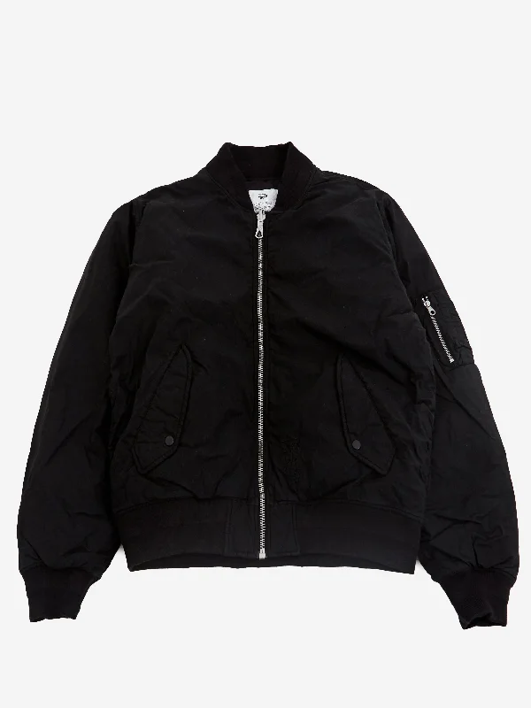 Artistic Temperament Stussy Quilted Bomber Waxed W - Black