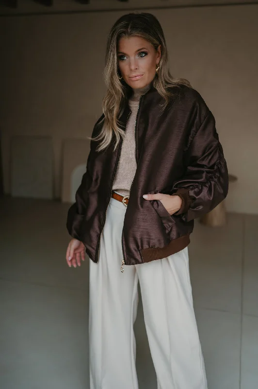 Personalized Wear Titolo bomber jacket I Brown