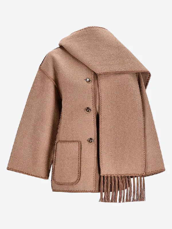 Sports And Leisure Embroidered scarf jacket