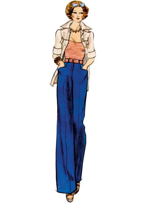 Fashionable In The Times Vogue Vintage Jacket & Trousers V1966